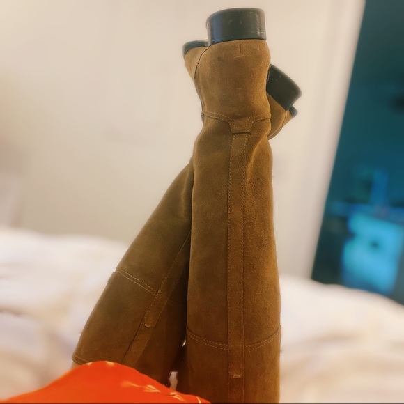 Tory Burch Suede Wembley Riding Boot - Picture 7 of 7